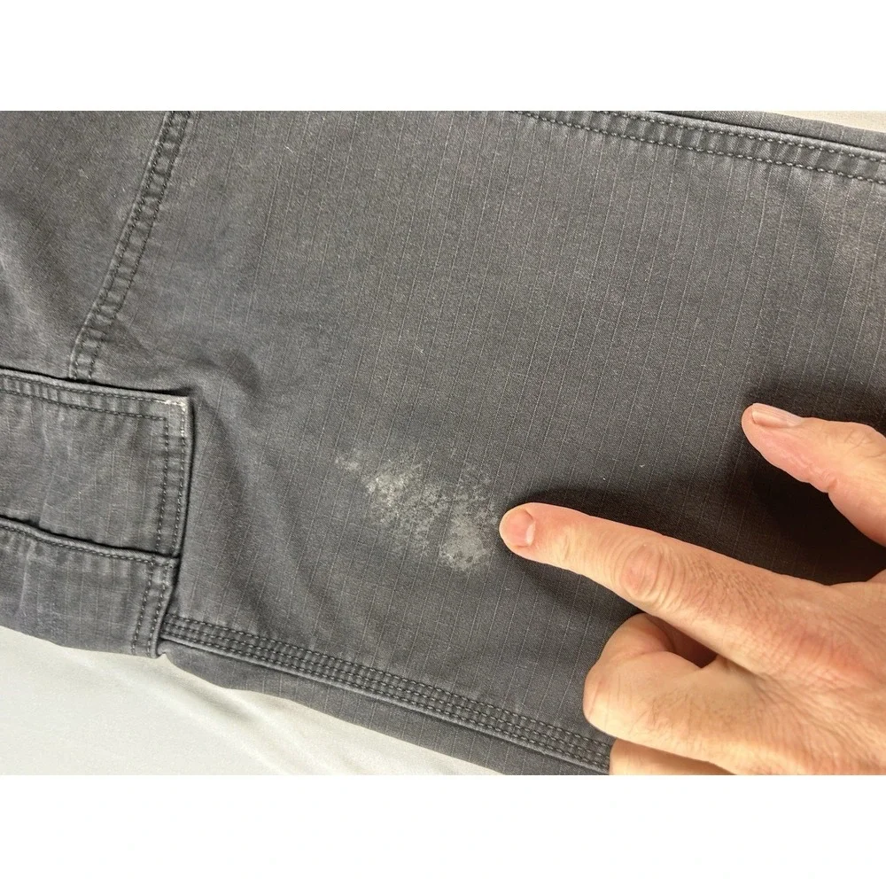 Carhartt Relaxed Fit Cargo Work Pants‎ Mens 36x32 Black Ripstop Utility Outdoor
